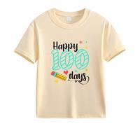 BOTCAM Spring and Autumn New Fashionable Cute Print Comfortable Version of The Girls Printed T Shirt Baby Blusen Girls, beige., 4-5 Jahre