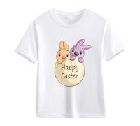 BOTCAM Spring and Autumn New Fashionable Cute Print Comfortable Version of The Girls Printed T Shirt Baby T Shirt Name, bianco, 4-5 Jahre