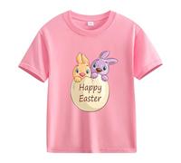 BOTCAM Spring and Autumn New Fashionable Cute Print Comfortable Version of The Girls Printed T Shirt T Shirt Shirt Danza Ragazza, Colore: rosa., 8-9 Jahre