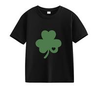 BOTCAM Spring and Autumn New Fashionable Cute Print Comfortable Version of The Girls Stamped T Shirt Baby Birthday Outfit Boy 1, Nero , 10-11Years