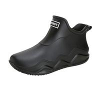 BOTCAM Stivali da pioggia da uomo, corti, in gomma, da lavoro, da donna, impermeabili, da pesca, da trekking, antiscivolo, per esterni, taglia 36-44, f, 36 EU