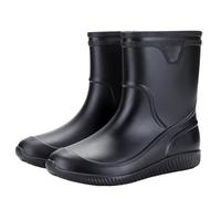 BOTCAM Stivali di gomma Stivali da pioggia alla moda da uomo con tubo medio possono essere indossati ovunque, per la pesca all'aperto, in cucina o per il lavaggio quotidiano dell'auto. 43 scarpe da