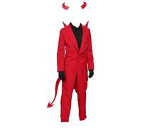 BOTCAM The Red Children Dress Up Performance Costumes Cosplay Play Costumes Costumes Vestito per bambini, c, 6-7 Jahre
