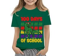 BOTCAM Toddler Boy Girl Summer Clothes First Day of School Shirt In My Pre School Shirt Toddler Kindergarten Shirts Baby T Shirt Girls 78, verde, 3-4 Jahre