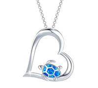 BOTCAM Turtle Necklace Turtle Jewelry Turtle Pendant Tortoise Necklace Turtle PresentsFor Turtle Lover For Women Catene Dynamo (blu, taglia unica)