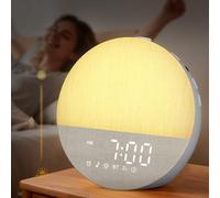 BOTDOYS Macchina del suono del rumore bianco: sveglia dell'alba con luce di risveglio, funzione di memoria, Bluetooth, 30 suoni naturali lenitivi, timer di sonno, terapia del suono per adulti, bambini