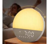 BOTDOYS White Noise Sound Machine - Sveglia con luce di risveglio, funzione memoria, Bluetooth, 30 suoni naturali lenitivi, timer di sonno, terapia del suono per adulti, bambini, neonati