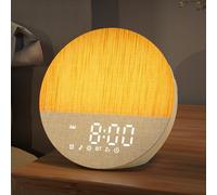 BOTDOYS White Noise Sound Machine: sveglia con luce di risveglio, funzione memoria, Bluetooth, 30 suoni naturali lenitivi, timer di sonno, terapia del suono per adulti, bambini, bambino - Beige