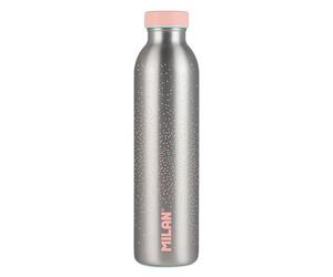 BOTELLA ISOTÉRMICA DE ACERO INOXIDABLE 591ml SERIE SILVER, ROSA MILAN
