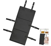 BOTEWO Copertura per letto a castello a soppalco, protezione per letto a soppalco, in tessuto Oxford, imbottitura regolabile con fibbie sicure che i bambini si arrampicano (78 × 38 cm, nero)