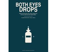 Both-Eyes Cataract Drop Log Book for Patients - Large-Print Left & Right Tracker: Write the drop times your doctor already set. Left eye, right eye, about eight weeks.