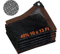 BOTHLIKE Telone ombreggiante da giardino, 40% in tessuto a rete con occhielli, 3,5 x 4,5 m, colore nero, per patio, baldacchino, giardino, pergola, serra, auto, granaio, canile