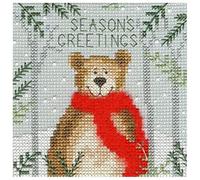 Bothy Threads Kit Biglietto a Punto Croce - Natale Orso
