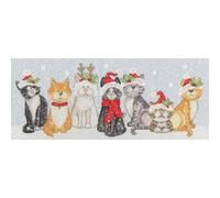 Bothy Threads Kit per ricamo a punto croce - felini festivi