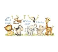 Bothy Threads Set punto croce "Jungle welcome", schema di conteggio, xkg5, 36x15
