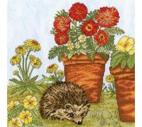 Bothy Threads Set punto croce "Pot garden", schema di conteggio, xfy5, 26x26cm