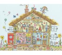 Bothy Threads The Home Of Happy Stitching - Kit per punto croce numerato, da tagliare attraverso la casa