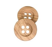 BOTIBOTON - 4 bottoni grandi in legno d'ulivo - 44 mm - Legno chiaro - Accessori per il cucito - Prodotti e spediti dalla SPAGNA -
