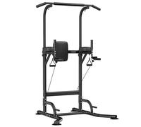 Botifly Power Tower Dip Station - Barra per Trazioni Autoportante, Pull Up Bar Regolabile in Altezza da 170 a 220 cm, Multifunzione per Allenamento a Casa/Outdoor