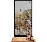 BOTIZR Zanzariera for Gatti Rinforzata 140 x 220 cm, zanzariera for Gatti, Porta Anti-Gatto, zanzariera Resistente ai Gatti, Cerniera in Rete, zanzariera for carichi Pesanti con Cerniera(90x220cm)