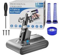 BOTKK Batteria per Dyson V7 Batteria SV11 HH11 | Compatibile con V7 Motorhead/Fluffy/Animal/Absolute/Trigger/Mattress/Car+Boat/HEPA 225403/229687/968670