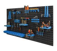 botle 10 scatole impilabili da parete, contenitori impilabili per scaffali da magazzino, in plastica, 154 x 78 cm, per officina, garage, magazzino, scatola attrezzi e pannelli porta attrezzi