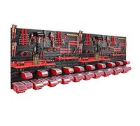 botle 30 scatole impilabili da parete, scaffale porta attrezzi da lavoro 230 x 80 cm, garage, magazzino, officina e banco da lavoro, scaffale porta attrezzi, banco da lavoro officina con cassetti