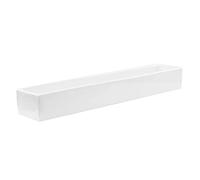 botle 50 cm, vaso per fiori in ceramica, bianco, rettangolare, cactus, piante grasse, bonsai, vaso smaltato