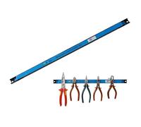 botle Barra magnetica per utensili in metallo, lunghezza 60 cm, colore nero, con fori di fissaggio, viti e tasselli inclusi per cacciaviti, pinze, trapani e molto altro ancora