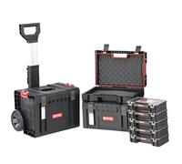 botle Cassetta degli attrezzi espansa su ruote Set 3 modulari combinabili scatola e valigia Garage Magazin PRO