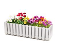 botle Fioriera da balcone, in plastica, larghezza 58 cm, 10 l, colore: bianco