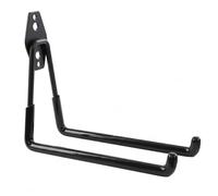 botle Gancio da parete, gancio per attrezzi, per utensili elettrici, dritto, 19 cm, stabile con rivestimento in PVC, per garage, capannoni, ganci per scale e pale, doppio gancio, portata fino a 25 kg
