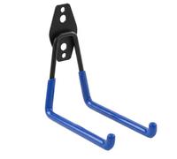 botle Gancio da parete, gancio per attrezzi, per utensili elettrici, rettilineo 13 cm, stabile con rivestimento in PVC, per garage, officina, capannoni, ganci per attrezzature sportive, doppio gancio