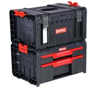 botle Set cassetta degli attrezzi con cassetti e scomparti, 2 in 1, modulare collegata Pro