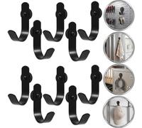 botle Set di 10 ganci magnetici, resistenti ganci magnetici per ghirlande, appendiabiti, appendiabiti, appendiabiti per borse, piccole e compatte, con magnete al neodimio, portata massima 3,5 kg