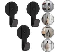 botle Set di 3 ganci magnetici, robusto supporto magnetico per ghirlande, appendiabiti, appendiabiti, grucce per borse, piccole e compatte, con magnete al neodimio, portata massima 8,5 kg