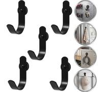 botle Set di 5 ganci magnetici, robusti ganci magnetici per ghirlande, appendiabiti, appendiabiti, grucce per borse, piccole e compatte con magnete al neodimio, portata massima 3,5 kg