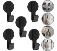botle Set di 5 ganci magnetici, robusto supporto magnetico per ghirlande, appendiabiti, appendiabiti, grucce per borse, piccole e compatte, con magnete al neodimio, portata massima 8,5 kg