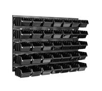 botle Sistema di stoccaggio a parete 576 x 390 mm 35 pezzi scatole impilabili scaffali per riporre oggetti a vista pannelli da parete extra forti scaffali espandibili scaffali da officina