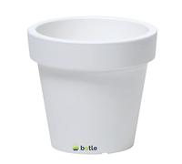 botle Vaso per fiori, 50 cm x 45,5 cm, bianco, in plastica