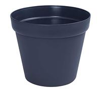 botle Vaso per piante rotondo, in plastica, terracotta, davanzale, terrazza, giardino d'inverno, 8 colori, 4 misure (antracite, 45 cm)