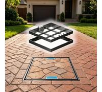 Botola Accesso Pavimento Patio E Chiusino Quadrato Invisibile Per Vialetto | Portata Elevata, Doppia Maniglia Nascosta, Design Incassato Piastrellabile Si Integra Perfettamente Con La Pavimentazione