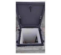Botola accesso tetto, copertura del lucernario della soffitta,botola manutenzione sicurezza,cantina,coperchio della testa del pozzo con serratura della porta(LXW-75x60cm/29.5x23.6in)
