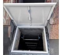 Botola antifurto con serratura per accesso al tetto, 76,2 x 55,9 cm, lucernario per tombino/cantina/capanno, installazione di terrazza ad alta sicurezza, finestra sul tetto (76,2 x 55,9 cm)