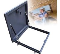 Botola da Tetto In Acciaio Zincato Verniciato a Polvere, Botola di Accesso Tetto, Serratura Della Porta, Copertura di Apertura Portello Fuga dal Tetto, Porta Sicurezza In Acciaio per Tetto,55*55cm
