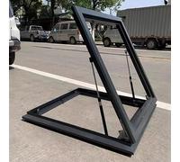 Botola Da Tetto,Lucernario Per Tetto,Copertura Di Uscita Del Seminterrato,Ventilazione Manuale,Finestre Per Lucernari A Tetto Piano(LxW 70x75cm/27.6x29.5in)