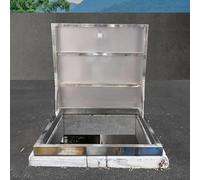 Botola del Tetto Porta per Botola sul Tetto Soffitta Cantina Seminterrata Scale Coperchio di Uscita con Maniglia Portatile Cappucci per Botola di Fuga Soffitta Coperchio di Accesso,A,Inner 65x75cm