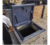 Botola Di Accesso Al Tetto Lucernario, Portello Per Tetto In Lega Di Alluminio Porta Di Sicurezza Per Tetto Per Impieghi Gravosi Con Guarnizione In Gomma E Maniglia(95x95cm/37.4x37.4in)