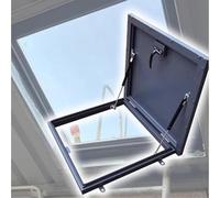 Botola Di Accesso Al Tetto, Porta Di Sicurezza In Acciaio Per Tetto,Botola Di Accesso Al Tetto Per Lucernario Esterno Con Ammortizzatore A Gas, scale di cantina, tombini, uscite di sicurezza