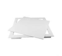 Botola di ispezione ABS per soffitti - Pannello di accesso con meccanismo push-to-Open, integrazione senza cuciture del soffitto, da 250 x 250 mm a 400 x 400 mm (bianco) (400 x 400 mm)